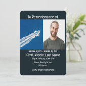 Memorial Service Nodig Power Boat Motor uit Kaart (Staand voorkant)