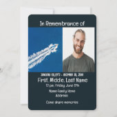 Memorial Service Nodig Power Boat Motor uit Kaart (Voorkant)