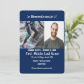 Memorial Service Nodig Wakeboard Watersport uit Kaart (Staand voorkant)