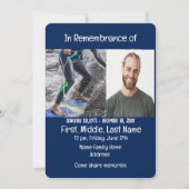 Memorial Service Nodig Wakeboard Watersport uit Kaart (Voorkant)