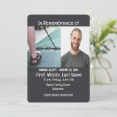 Memorial Service nodigen advocaat juridisch Kaart (Staand voorkant)