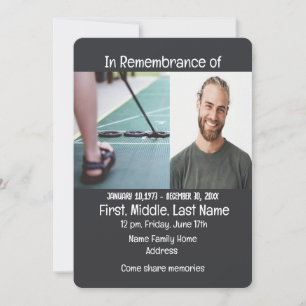 Memorial Service nodigen advocaat juridisch Kaart