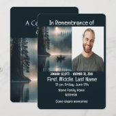 Memorial Service nodigen kanovaarders uit Kaart (Voorkant / Achterkant)