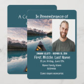 Memorial Service nodigen kanovaarders uit Kaart (Voorkant / Achterkant)