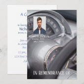 Memorial Service nodigt Antiek auto's uit Kaart (Voorkant / Achterkant)