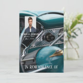 Memorial Service nodigt Antiek auto's uit Kaart (Staand voorkant)