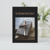 Memorial Service nodigt Bijbel Christelijk uit Kaart (Staand voorkant)
