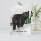 Memorial Service nodigt Black Beer Snow Mtn uit Kaart (Staand voorkant)