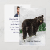 Memorial Service nodigt Black Beer Snow Mtn uit Kaart (Voorkant / Achterkant)