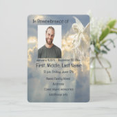 Memorial Service nodigt Bright Angel uit in Sky Kaart (Staand voorkant)