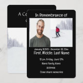 Memorial Service nodigt cross-country sckiing uit Kaart (Voorkant / Achterkant)