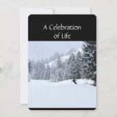 Memorial Service nodigt cross-country sckiing uit Kaart (Achterkant)