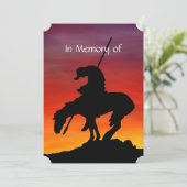 Memorial Service nodigt de Eerste Naties uit Kaart (Staand voorkant)