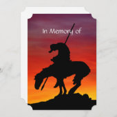 Memorial Service nodigt de Eerste Naties uit Kaart (Voorkant / Achterkant)