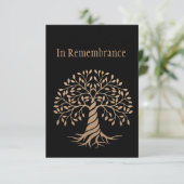 Memorial Service nodigt de legante boom van het le Kaart (Staand voorkant)