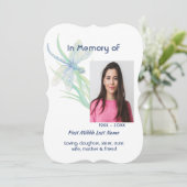 Memorial Service nodigt Dragonfly Waterverf uit ku Kaart (Staand voorkant)