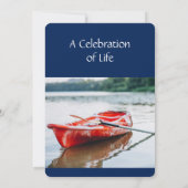 Memorial Service nodigt Figuur Skater uit Kaart (Achterkant)