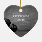 Memorial Service nodigt Gym Fitness Trainer Gewich Keramisch Ornament (Achterkant)