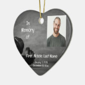 Memorial Service nodigt Gym Fitness Trainer Gewich Keramisch Ornament (Links)