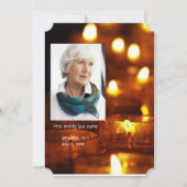 Memorial Service nodigt kaarslicht uit Kaart (Voorkant)