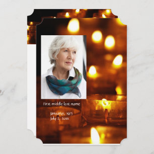 Memorial Service nodigt kaarslicht uit Kaart