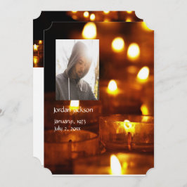 Memorial Service nodigt kaarslicht uit Kaart