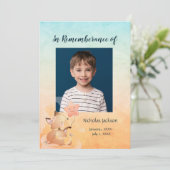 Memorial Service nodigt kinderen uit om foto's te  Kaart (Staand voorkant)