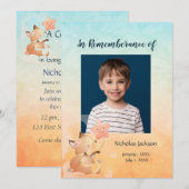 Memorial Service nodigt kinderen uit om foto's te  Kaart (Voorkant / Achterkant)