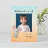 Memorial Service nodigt kinderen uit om hun teugel Kaart (Staand voorkant)