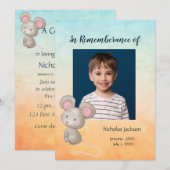 Memorial Service nodigt kinderen uit om hun teugel Kaart (Voorkant / Achterkant)