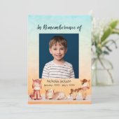 Memorial Service nodigt kinderpaarden uit Kaart (Staand voorkant)