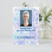 Memorial Service nodigt Muzieknoten uit Kaart (Staand voorkant)