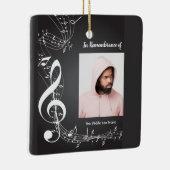 Memorial Service nodigt Muzieknoten uit Keramisch Ornament (Rechts)
