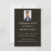 Memorial Service nodigt Natuur pad trail bomen uit Kaart (Achterkant)