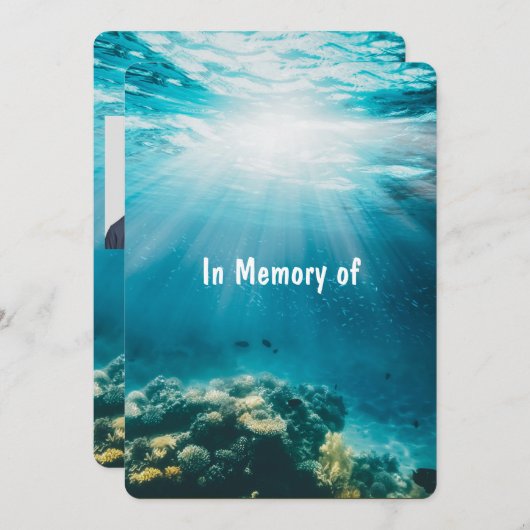 Memorial Service nodigt onderzeese duikboot uit Kaart (Voorkant / Achterkant)