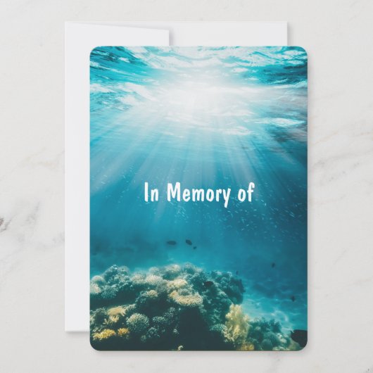 Memorial Service nodigt onderzeese duikboot uit Kaart (Voorkant)