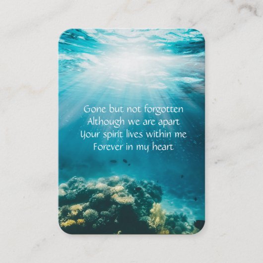 Memorial Service nodigt onderzeese duikboot uit Visitekaartje (Voorkant)