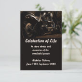 Memorial Service nodigt persoonlijke motorfietser  Kaart (Staand voorkant)