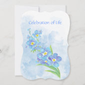 Memorial Service nodigt uit me niet te laten bloed Kaart (Voorkant)