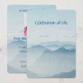 Memorial Service nodigt vreedzame bergen uit Kaart (Voorkant / Achterkant)