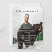 Memorial Service nodigt Waterverf Black Beer uit Kaart (Achterkant)