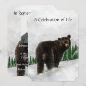 Memorial Service nodigt Waterverf Black Beer uit Kaart (Voorkant / Achterkant)