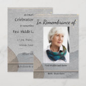 Memorial Service nodigt Waterverf uit Eenvoudige k Kaart (Voorkant / Achterkant)