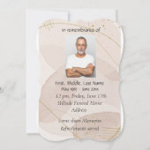 Memorial Service nodigt Waterverf zeehonden uit Kaart (Achterkant)