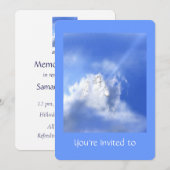 Memorial Service Noite Angel Praying Kaart (Voorkant / Achterkant)