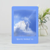 Memorial Service Noite Angel Praying Kaart (Staand voorkant)