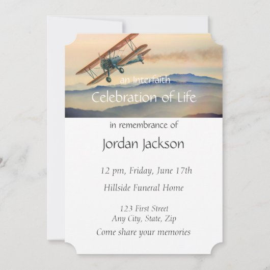 Memorial Service Noite Clouds Thunderstorm Sky Kaart (Achterkant)