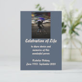 Memorial Service Noite Person Biking Cycling Kaart (Staand voorkant)