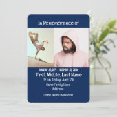 Memorial Service Noite Skateboard, raad van Schaat Kaart (Staand voorkant)