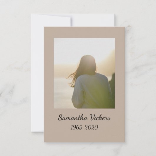 Memorial Service Noite Waterverf Chickadee Kaart (Voorkant)